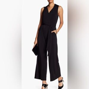 Nina Leonard- black jumpsuit-MEDIUM